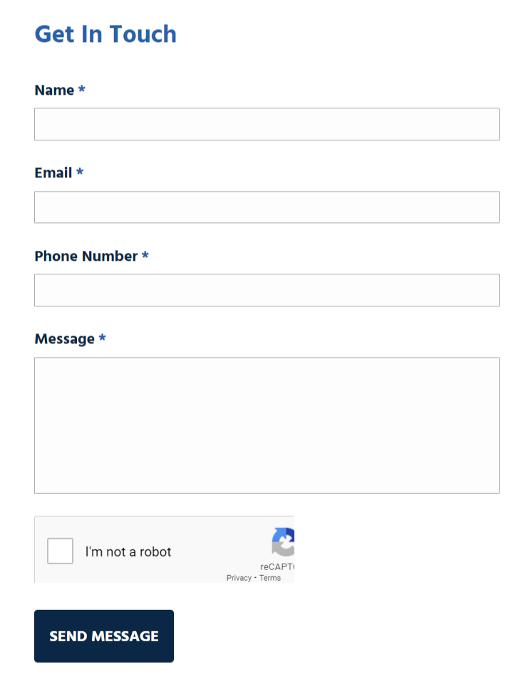 image of a contact form