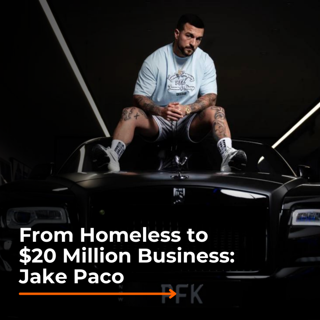 Jake Paco on a black sleek car