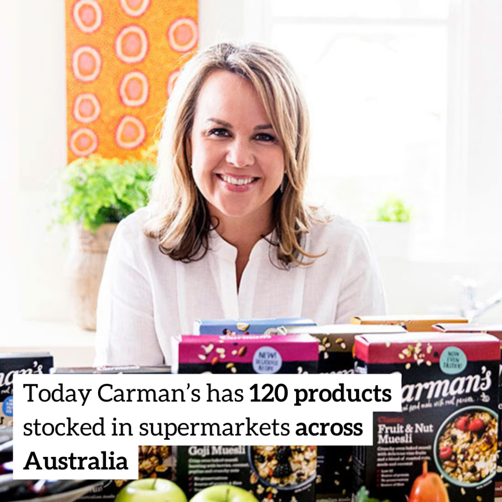 Carolyn’s business was turning over $137 million and with over 120 products